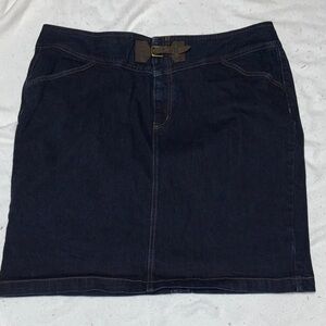 Lauren Ralph Lauren dark blue Denim Skirt size 18 W pencil skirt